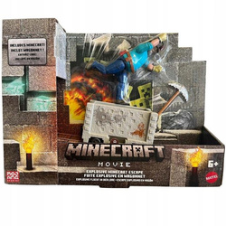 MINECRAFT MOVIE figurka filmowa STEVE WYBUCHOWA UCIECZKA WAGONIKIEM JGP20