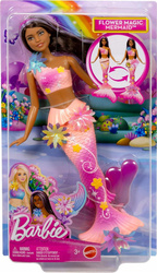 LALKA BARBIE SYRENKA ROZKWITAJĄCE KWIATY syrenka z magicznymi kwiatami JDM73