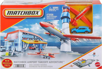 MATCHBOX ZESTAW DO ZABAWY LOTNISKO hangar + autko JBW37