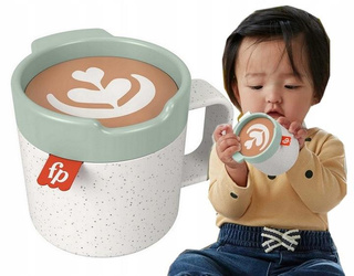 FISHER PRICE KUBECZEK LATTE grzechotka dla maluszka +3 m-ce HGB86
