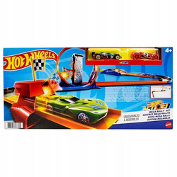 HOT WHEELS ZESTAW TORÓW MEGA RAJD zestaw torów z 2 autkami FVJ21