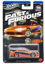 HOT WHEELS Silver Series FAST & FURIOUS GRAPHIC REMIX 4/5 Nissan Silva JBY48