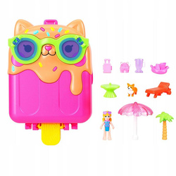 LALKA POLLY POCKET KOTEK LÓD NA PATYKU HOTELIK zestaw do zabawy +4 lata JCB17