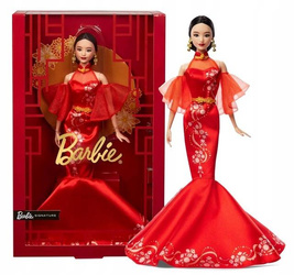 LALKA BARBIE SIGNATURE I Lunar New Year lalka w sukience Qipao JBJ11
