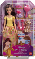 DISNEY LALKA KSIĘŻNICZKA BELLA Z PIESKIEM zestaw do zabawy dla dzieci +3 JFC42