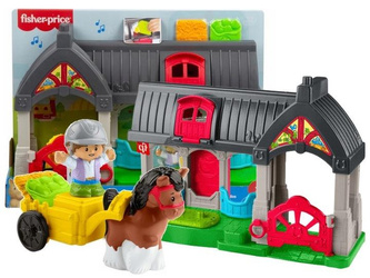 FISHER PRICE LITTLE PEOPLE MUZYCZNA STAJNIA interaktywna zabawka maluszka HWR84