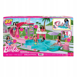 LALKA BARBIE BASEN MARZEŃ ze zjeżdżalnią, jacuzzi + akcesoria