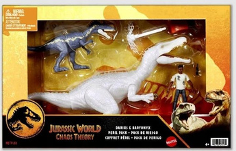 JURASSIC WORLD CHAOS THEORY DINOZAUR Baryonyx, Monolophosaurus & Darius JCG22