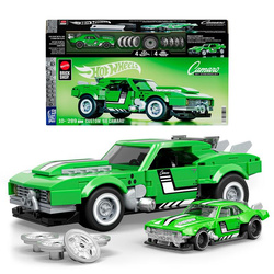 MATTEL BRICK SHOP HOT WHEELS model Custom ’68 Camaro 1:32, zestaw klocków JFT16