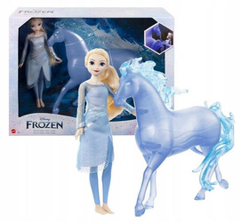 DISNEY FROZEN KRAINA LODU LALKA KSIĘŻNICZKA ELSA z wodnym koniem HLW58