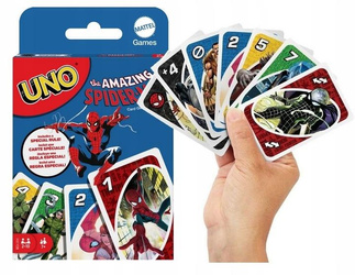 GRA KARTY UNO SPIDERMAN oryginalne kultowe karty Uno firmy Mattel HXY08
