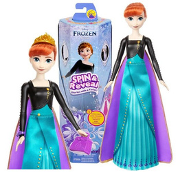 LALKA KSIĘŻNICZKA DISNEY KRAINA LODU ANNA Disney Princess Spin & Reveal HXD27