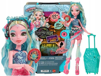 LALKA MONSTER HIGH STRASZYSEKRETY S7 Lagoona Blue wakacje zestaw z walizką JDR51