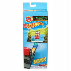 HOT WHEELS ZESTAW PODSTAWOWE WYZWANIE Elektryczna wieża, zestaw z autkiem FWM86