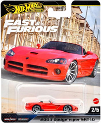 HOT WHEELS PREMIUM FAST AND FURIOUS 2/5 2003 Dodge Viper SRT 10 JBL85