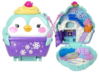 LALKA POLLY POCKET ŚNIEŻNY PINGWINEK zestaw do zabawy dla dzieci +4 lata HRD34